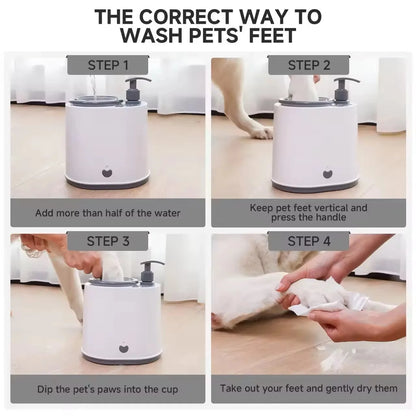 New Pet Foot Washing Machine Household Electric Foot Washing Machine Dog and Cat Paw Cleaner Non Wiping Foot Washing